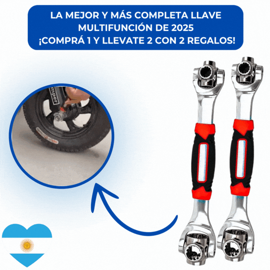 Llave universal multifunción 48 en 1 + Regalo sorpresa - COMPRE 1 Y RECIBA 2 SÓLO HOY HASTA LAS 23:59